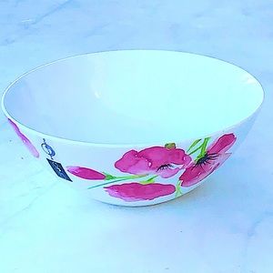CIROA POPPIES BOWL FINE BONE CHINA NEW PINK GREEN 6 3/4TH